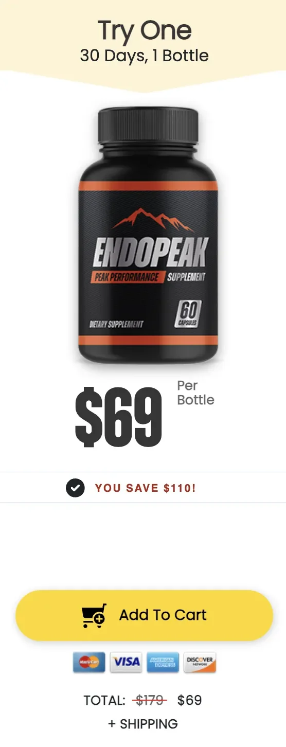 endopeak one bottle buy