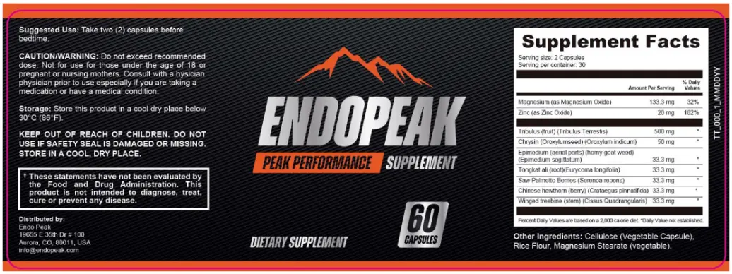 endopeak peak performance supplement